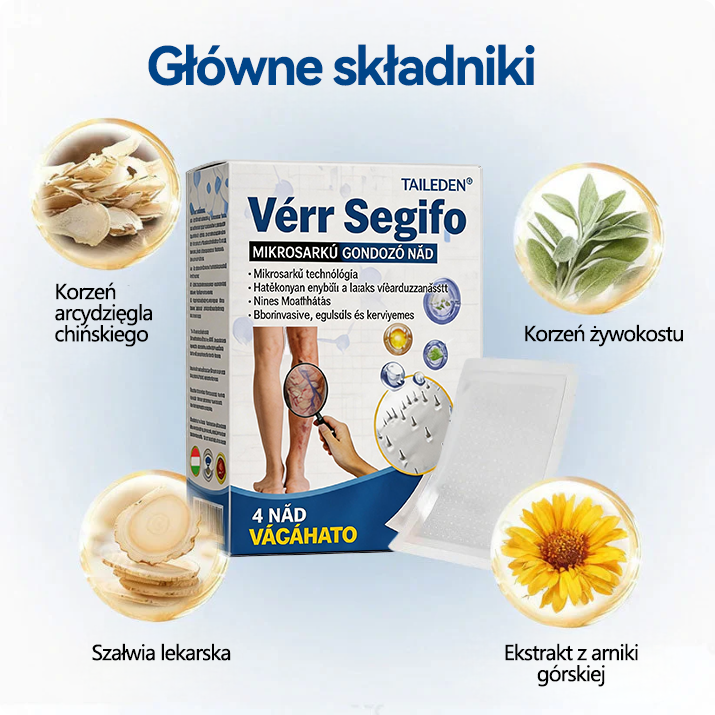 🤩🇭🇺👨‍⚕️✅TAILEDEN® VeinEase Mikrotűs Kezelő Tapasz⚡Azonnali Megkönnyebbülés, Hosszú Távú Eredmények
